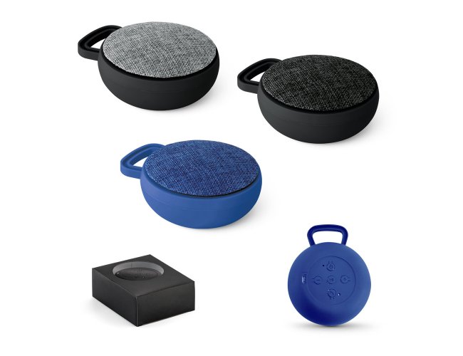 Caixa de som com microfone