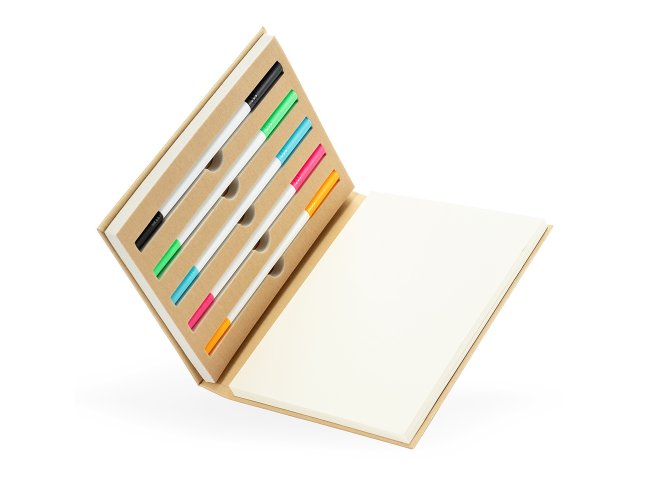 Bloco de Anotaes com 5 Canetas