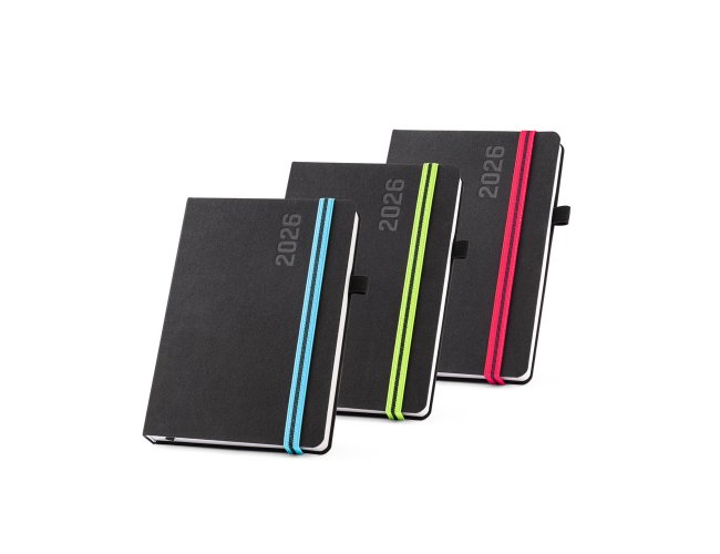 Agenda A5 em tecido polister personalizada