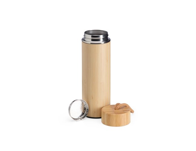 Garrafa Trmica Bambu 400ml com Infusor Personalizada