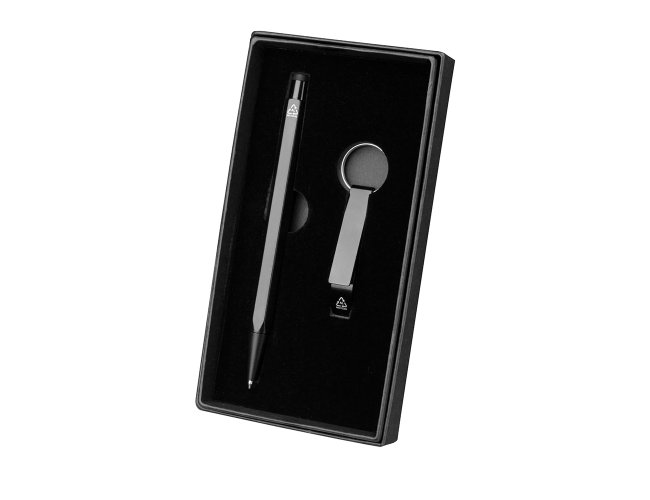 Conjunto caneta e chaveiro personalizado